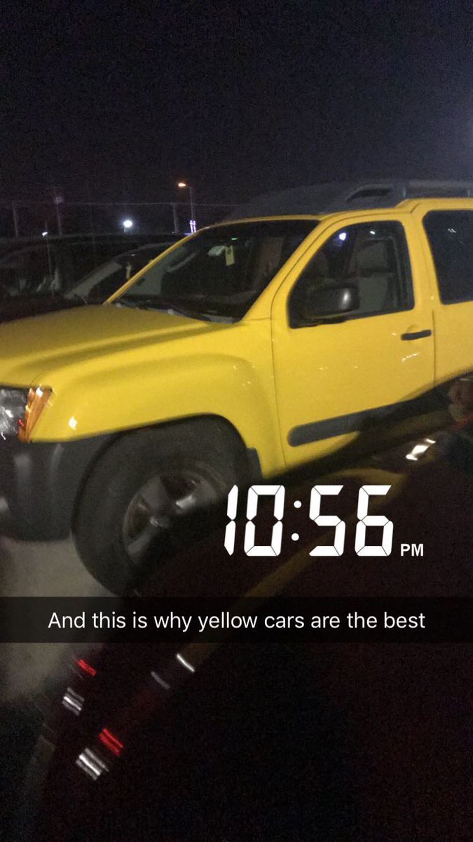 KOB_57's tweet photo. @_ronnie_foreman @GdGollyMsMollyG Reason #1 to get a yellow car: you will never lose it in a parking lot https://t.co/yNkvCPYLvU