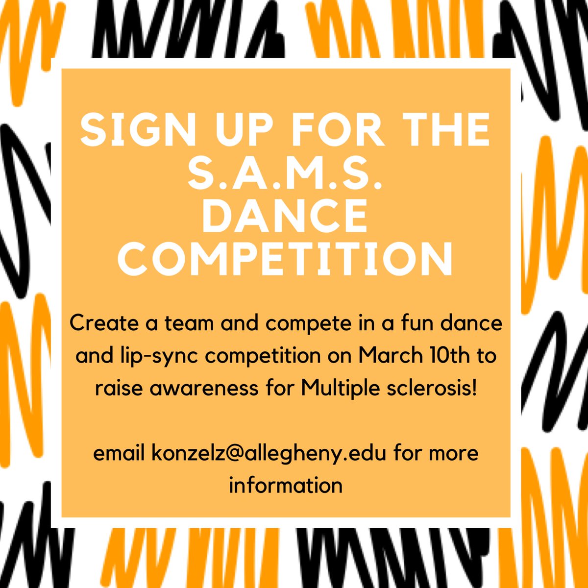 ACPanhel's tweet image. Sign up for SAMS!