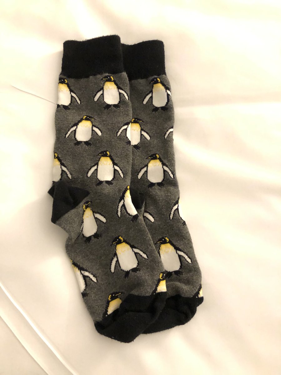 SNPittsburgh's tweet photo. I can’t help the Pens on the ice today...but I’m still doing my part! These are 1-0 vs Caps this season. - DP ⁦@penguins⁩ #SockUp https://t.co/kkygQiAwxZ