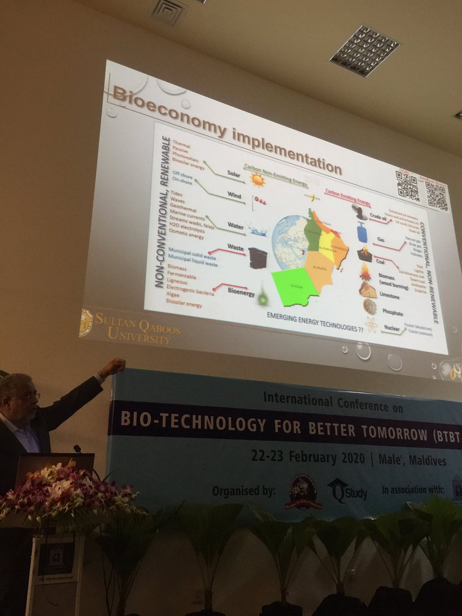 fhsmnu's tweet photo. The keynote address was delivered by Professor Saiful Al-Bahri from Sultan Qaboos University, Oman! He delivered an insightful address on the topic BIO-ECONOMY. 
@MNUedu @MoHEmv https://t.co/iLZn2Ytysw