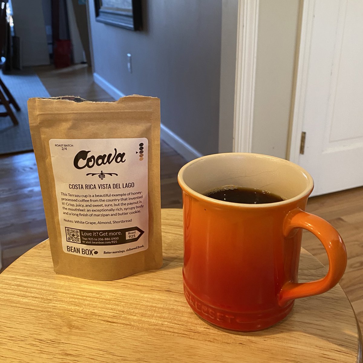 Coava Costa Rica Vista del LagoWhat a delight. I’ve had a few coffees from Coava and they never disappoint. This one is sweet and decadent, a really enjoyable cup!