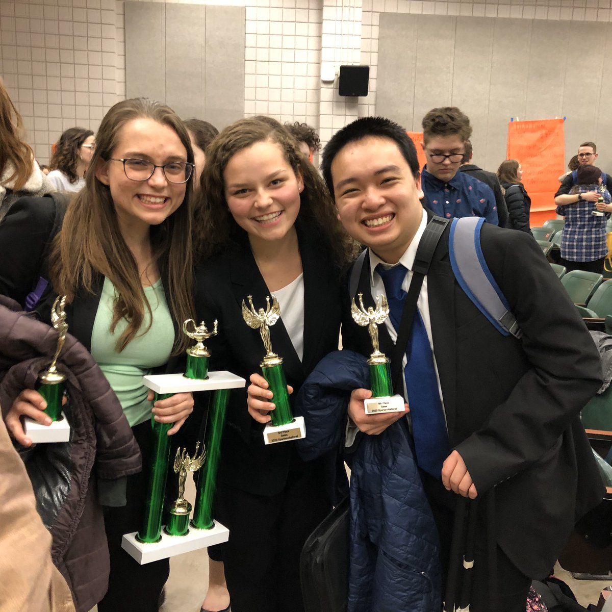 Douglasbevier's tweet photo. Western Warrior Forensics took 3rd place overall in the Big Ten category @ MSU with THREE first place individual finishes!  It was an amazing day of WLW forensics! @wlwarriortribe @WLWWARRIORS @ahhamka @Aleks_Luchin @KrystinFrane @kennethgutman @wlwforensics https://t.co/u8aKfl7hfw