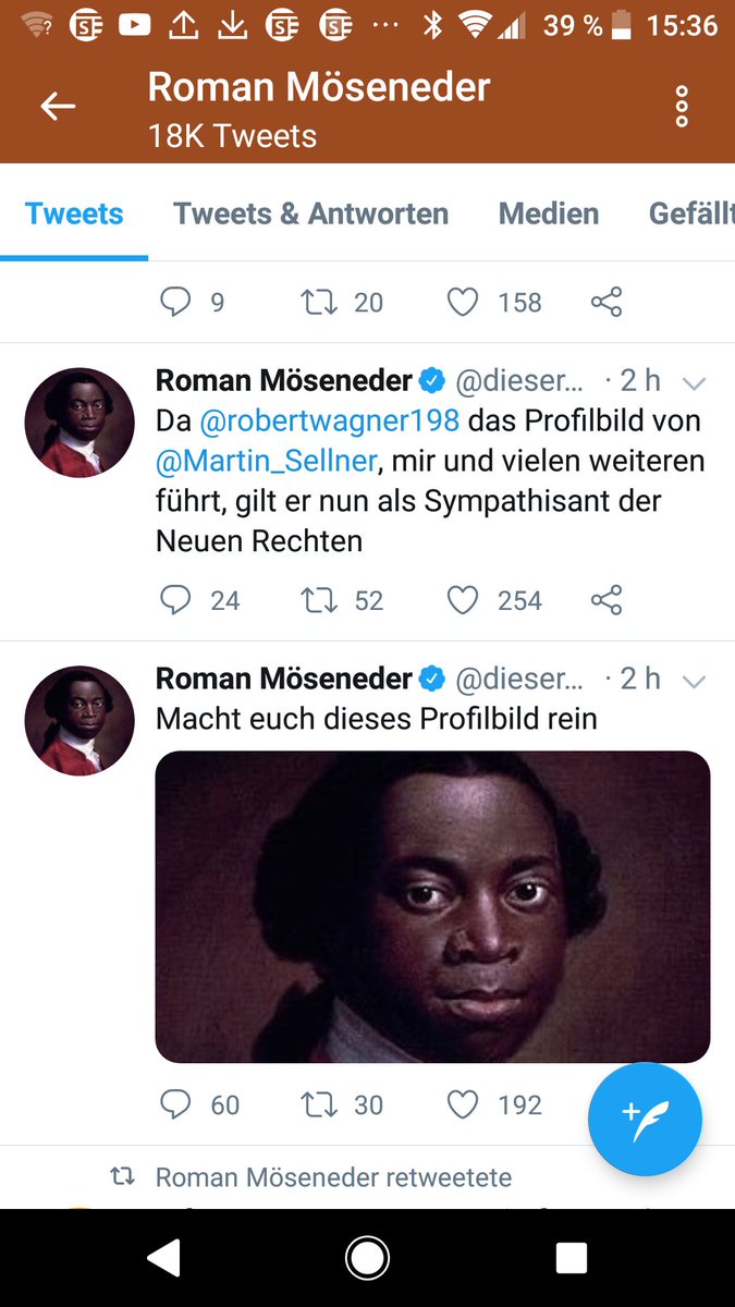 robertwagner198's tweet photo. Amüsant: Die Nazi-Trollhorden der #Identitären machen sich – angestoßen von den #IB-Influencern M. #Sellner und R. Möseneder – einen albernen Spaß daraus, mich bzw. mein Profilbild lächerlich zu machen. Einige ihrer Fans zeigen ihren #Rassismus dabei ein bisschen zu offenherzig. https://t.co/u055GgD8O4