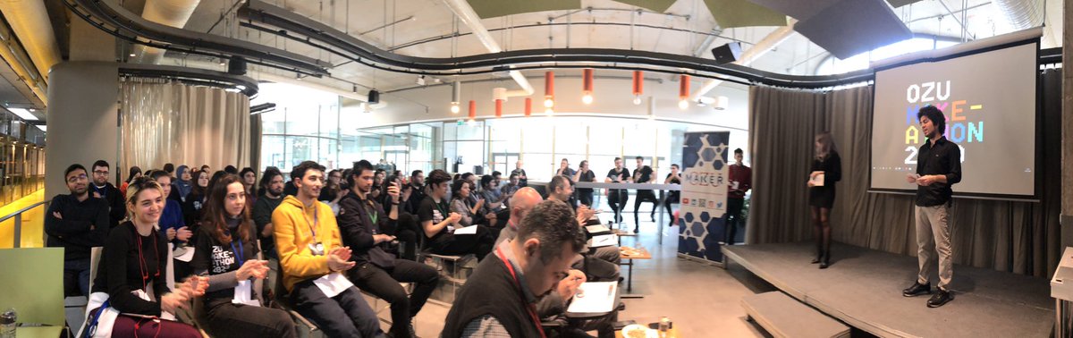 Sürdürülebilir Çözümleriyle Make-Athon Yarışmacıları değerli jüri önünde kıyasıya mücadele veriyor 😊<a href="/OzuMaker/">OzuMakerClub</a> <a href="/girisimfabrika/">Girişim Fabrikası</a>