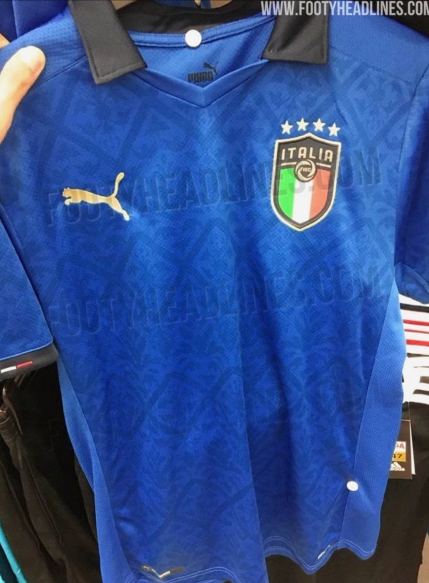 Se filtra un primer vistazo de la camiseta de #Italia para la #EURO2020. 
Personalmente me gusta bastante🤭😍