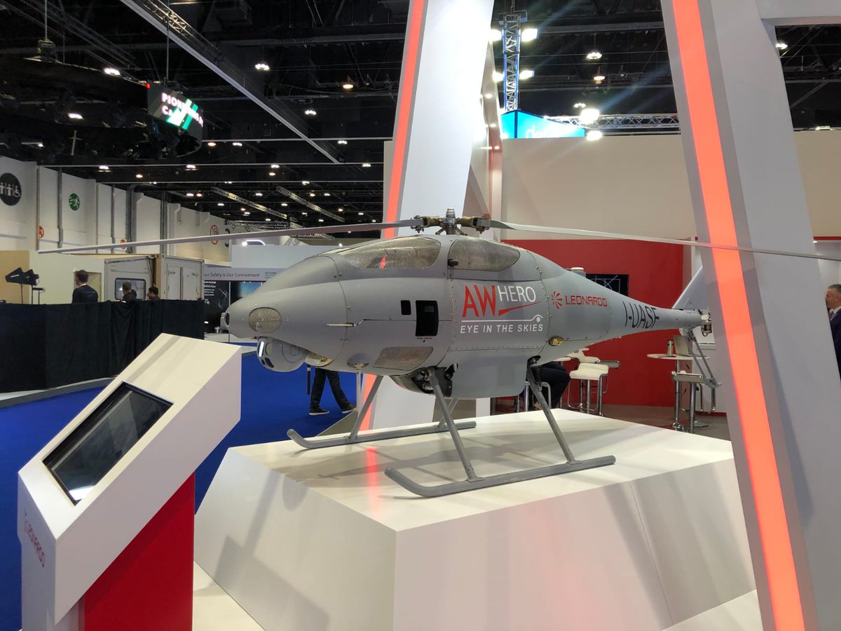 Leonardo_live's tweet photo. #UMEX2020 is officially underway! Meet us at stand 04-B10 here in #AbuDhabi and find out more about #Leonado's outstanding solutions for #unmanned systems @UMEX_SIMTEX https://t.co/1d69fSltdb https://t.co/kcdASCFVyQ