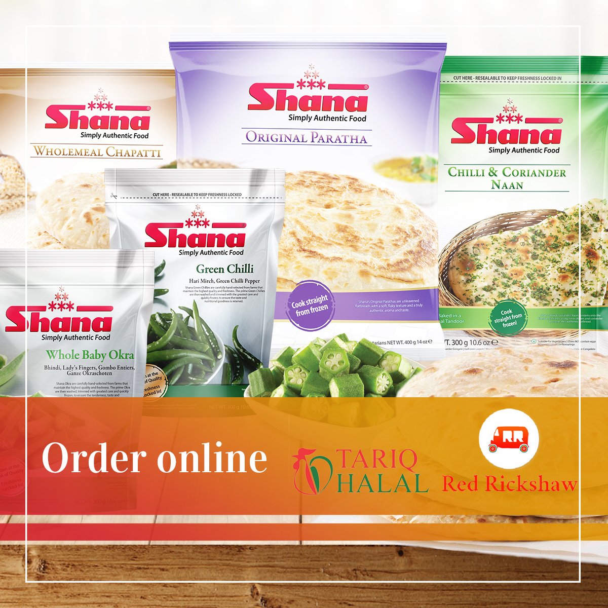 Reminder! You can order a range of our products ONLINE at redrickshaw.com and tariqhalalmeats.com!

#shana #shanafoods #foodstagram #foodie #instafood #instagood #foodfeed #frozen #convenient #redrickshaw #tariqhalal #paratha #chapatti #naan #samosa #veg #roti