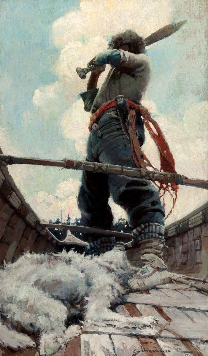 Frank Schoonover. 'Canadian Trapper'