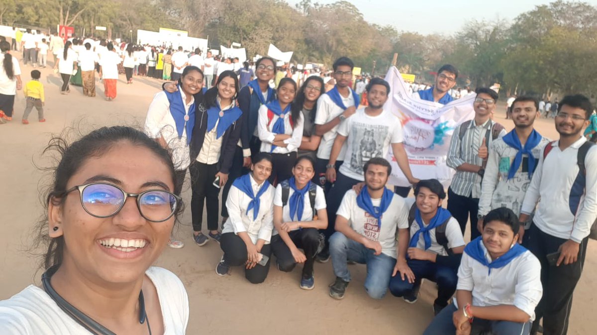 NssLdce's tweet photo. On 23rd February, 2020 our NSS volunteers participated in "MOTIF TTEC Charity walk" to encourage the citizens to join noble cause by donating for the NGOs.
Also Volunteers did a campaigning session for our benchmark event "RANG AMAIZI-A Unique Wall Painting Competition" https://t.co/z55lf2Fift
