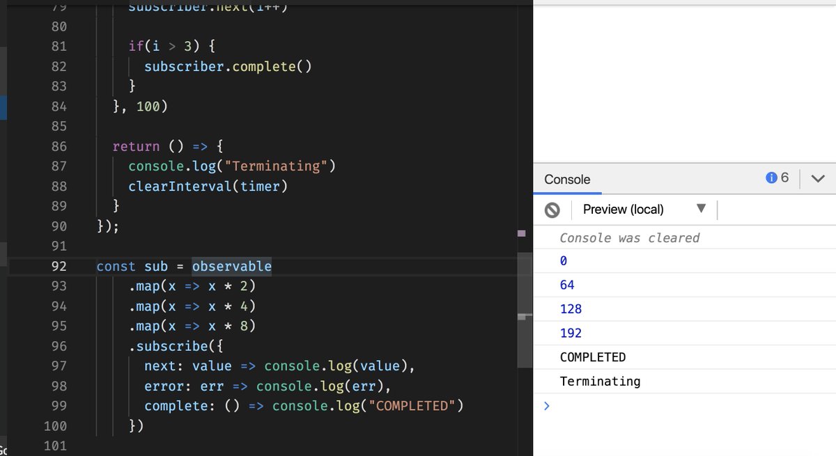 vaibhavsatam's tweet image. Trying to understand the internals of RxJS #ObserverPattern #Javascript