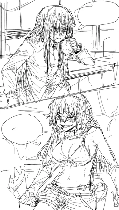 STG44 vs AK47 (rough sketch) #少女前线 