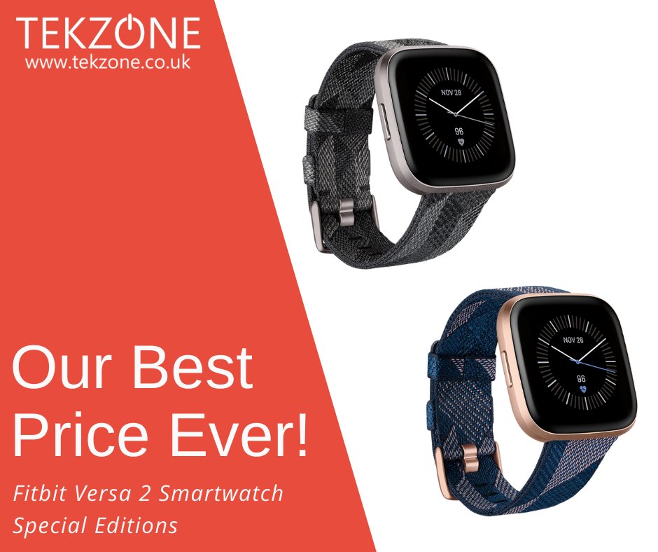 Push through your next workout with the @FitbitUK Versa 2 Special Edition Smartwatches and get it at our lowest price yet, for a limited time only 💪

Shop the range here: bit.ly/TekzoneFitbit