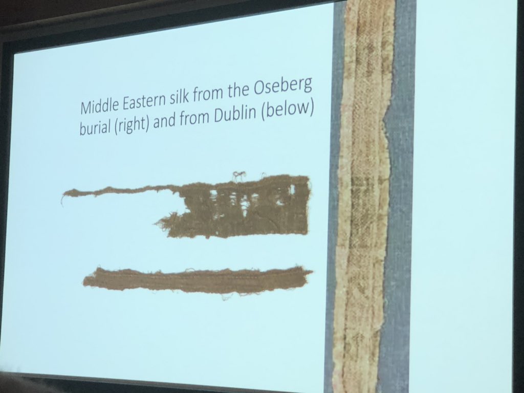 cassidycroci's tweet photo. Great first plenary by Gareth Williams of the @britishmuseum on Vikings and the Islamic World: contacts and perceptions!  #JVF20 https://t.co/m35oyWqG89