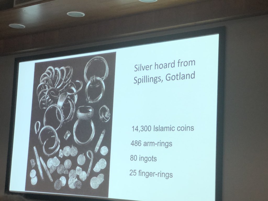 cassidycroci's tweet photo. Great first plenary by Gareth Williams of the @britishmuseum on Vikings and the Islamic World: contacts and perceptions!  #JVF20 https://t.co/m35oyWqG89