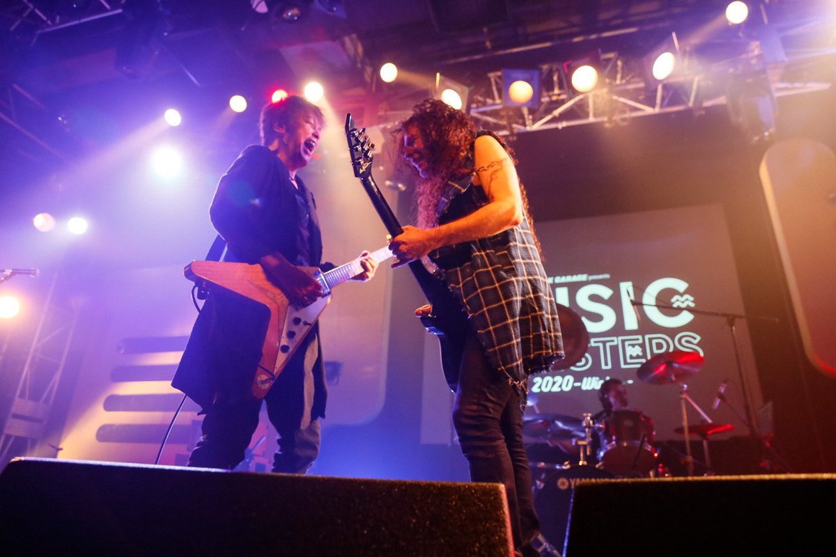 M_MONSTERS's tweet photo. 【LUV K RAFT × Marty Friedman】
MUSIC MONSTERS -2020 winter-　2020.2.23
photo by 富田一也
@LUV_K_RAFT
#LUVKRAFT
#MartyFriedman
#ミューモン https://t.co/g2rkzmWqnn