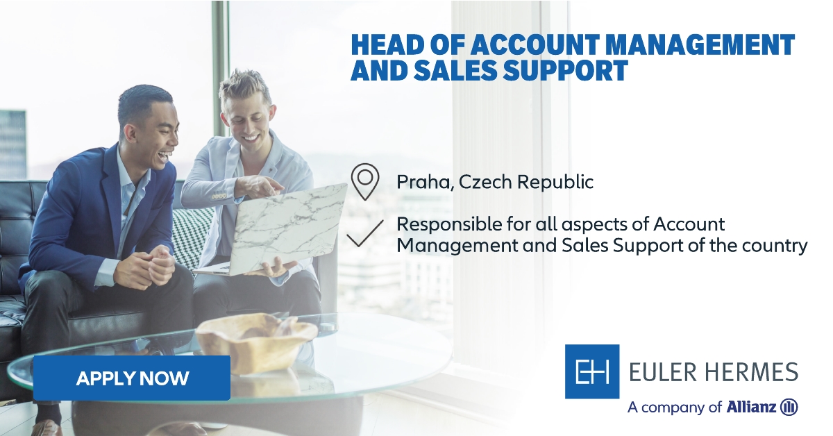 allianztrade's tweet photo. If you have a solid history of delivering customer successes, we want you to lead our Account Management and Sales Support team in Prague. Apply here 👉
https://t.co/eKg7xXMs7o
#DareToMakeADifference #EHuman https://t.co/DA5DcjlmCM