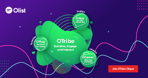 olistnigeria's tweet photo. In case you never sabi wetin OTribe be, everytin wey be yarns dey! Gist on any mata, Amebo palava dey, Job parole sef dey. Make we just flow for Otribe Community! Join the Tribe, talk am as e be for your mind for here ------------> https://t.co/Mpqff0mFdG

#OListNigeria #Otribe https://t.co/7zd4y8uNEL