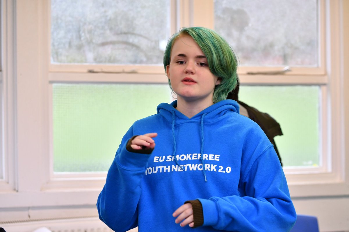 StandUpByAttain's tweet photo. Great week at the @erasmusplusUK #EUsmokefreeYouth exchange in #Wales so far with #Filmmaking #debates and cold rainy windy walks! @IrishCancerSoc @drogforebyggare @TeamoasisLpool #youth #smokefree #youthaction https://t.co/17XpobhTkn