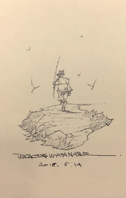 2年前、「そうだボールペンで絵を描こう!」と思いこの画材でスタート!実は個展の際シャーペンの濃さだと展示で見栄えない(お客様が絵が薄くて見づらい)…という課題からこのツール選んだのですが、2年を経て、結局シャーペンと同じような線の細さになってます?やっぱり僕は細かい線が好きなんだな〜 