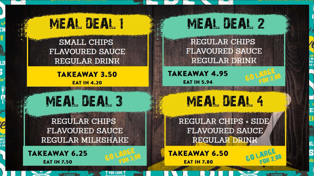 forkinchips's tweet photo. Out first Sunday we are open and look forward to seeing you for one of our meal deals. https://t.co/1KM8gDAUek
