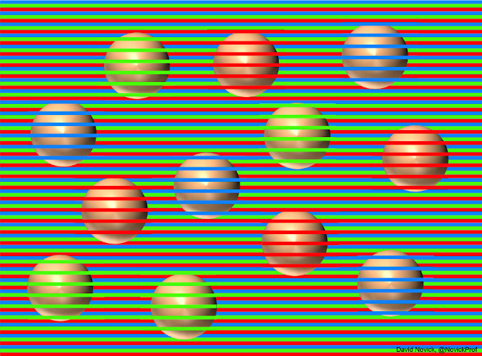 DerrenBrown's tweet photo. A great overview of Dan D’s seminal work about consciousness. And contains one of the best optical illusions you’ll ever see (all the balls are the same colour. Yes they are). https://t.co/wtqf9iAVmh