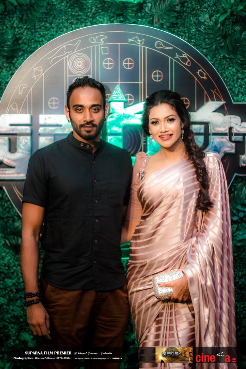 Cinema_srilanka's tweet photo. Captured this happy movement at සුපර්ණා movie premier event. Actress @chulakshi &amp; Actor Ashan with the Director of the movie.
#SuparnaMovie #SinhalaFilm #SriLankanCinema #CinemaLk https://t.co/cvD28KEFBK