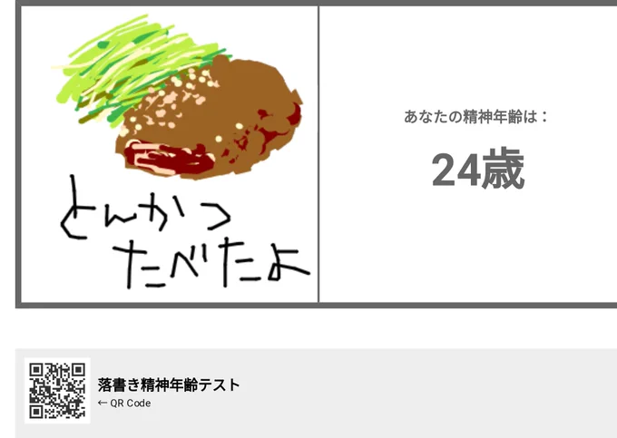 落書きから診断された私の精神年齢は24歳でした!落書きを書くだけで精神年齢がわかるんだって!みんなもやってみる? https://t.co/y1aS4W9RdK #落書き精神年齢テスト 