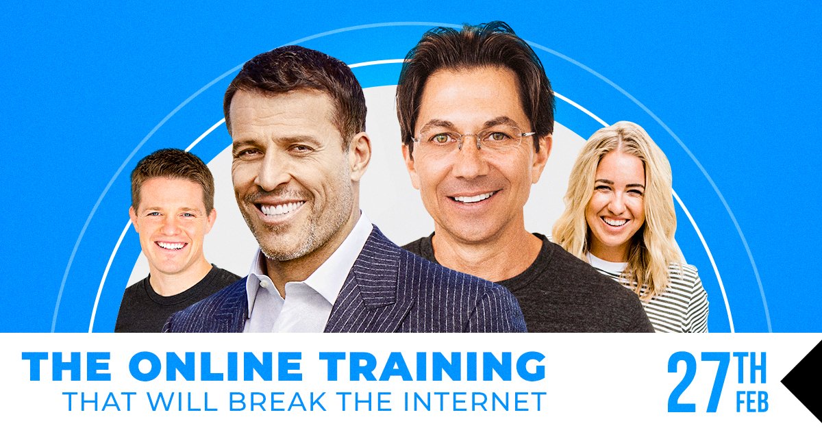 Did you know that once a year #TonyRobbins gives a free #onlinetraining in how to use the skills and knowledge you already have to #startyourownbusiness? You can find out more and also enter my free prize giveaway by reserving your place at bit.ly/KnowledgeTrain…