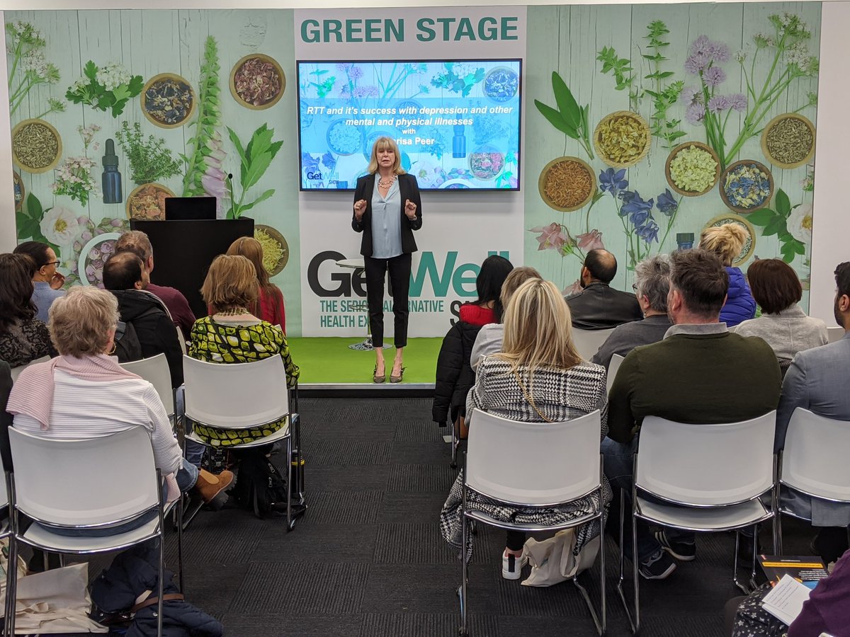 GetWellShow's tweet photo. Marisa Peer delighting the audience with a very funny and inspirational story on the Green stage.
#GetWellShow https://t.co/Qu6guFIqzk