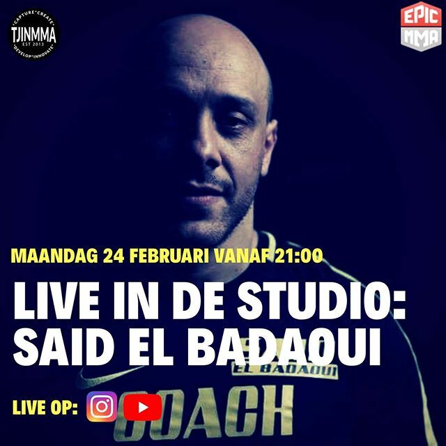 EPICMMA's tweet photo. @saidelbadaouiofficial stond gisteren in de hoek van @officialbulaid in Ierland en is  morgen in de stu voor de @epicmmanl podcast.

Vragen? 👇

Host:@tjinmma
Productie: @stream4live .
.
.
Live op insta: @Tjinmma
Live op YouTube: EPIC MMA https://t.co/6QeMjTFn8V https://t.co/v2ARK9BUqn