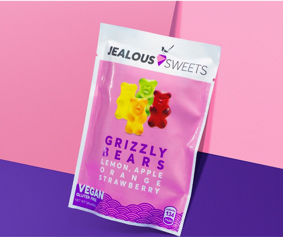 thejealouslife's tweet photo. Why settle for one when you can enjoy four AMAZING flavours in a pack? Our Grizzly Bears are made with natural fruit juices so you know they're shamelessly tasty! #JealousSweets #ForASweeterLife https://t.co/lk63kLiwCV