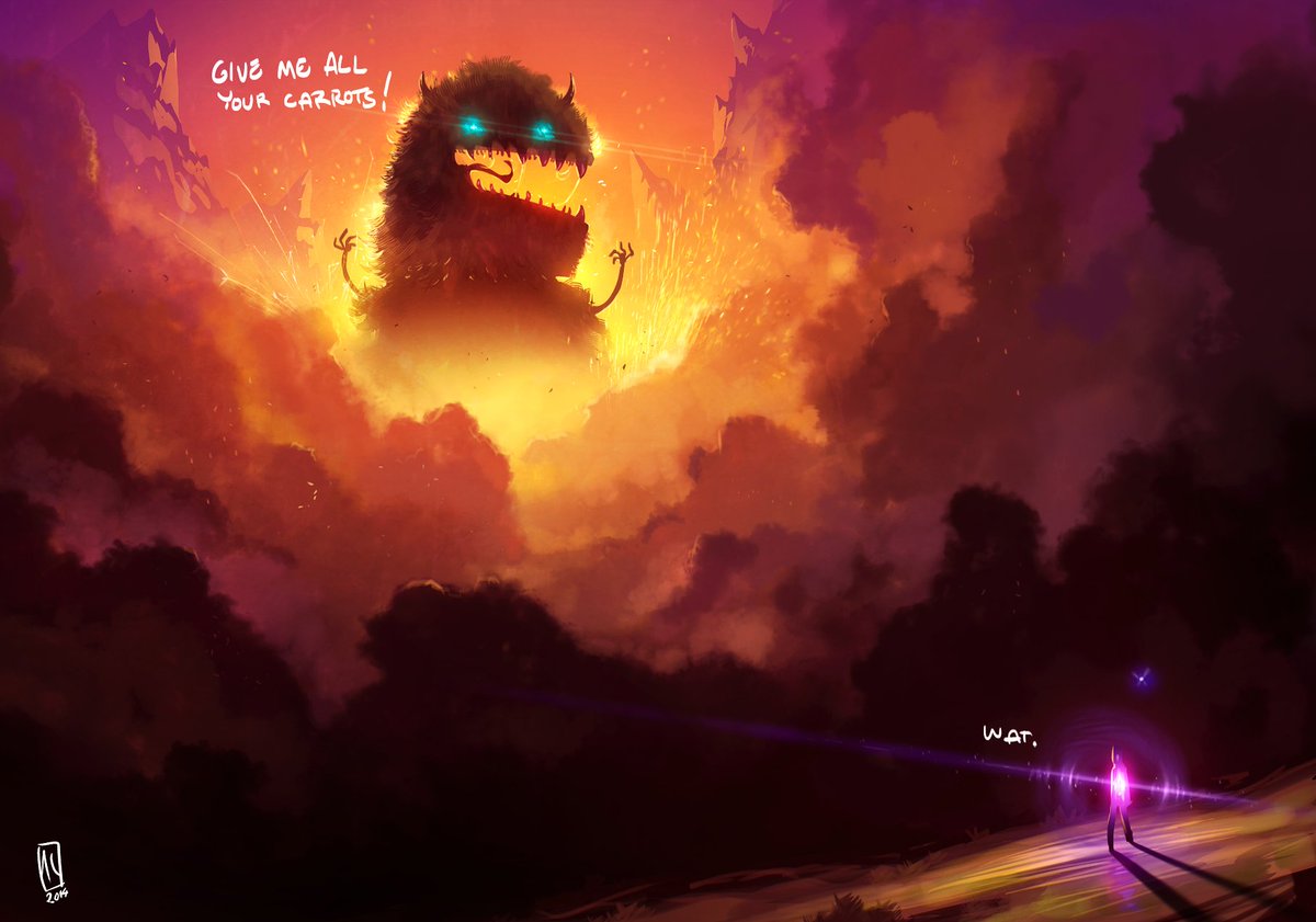 HarxMLeth's tweet photo. This was an interesting series of paintings hoho 

Was about a god-like entity that makes sure monsters don't disturb the human world. They have a fairy companion following them around at all times too ✨ But naught else is know about them https://t.co/5rg9dDpZ17