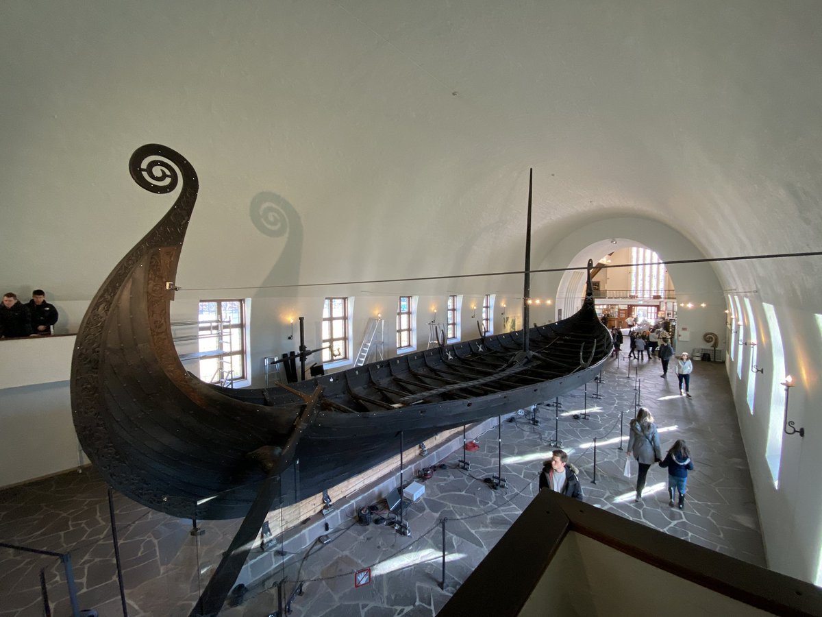 ukadmiral's tweet photo. @ChuckCrago thought you might like this... An excavated Viking ship in Oslo. A freeboard of 1.5 ft!! https://t.co/ZK5EojMdig