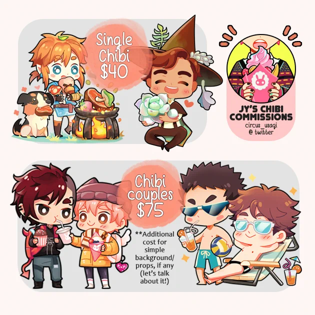 [RTs?] i'm finally ready for personal commissions again! not sure how many people will be interested so i'm keeping the number of slots open indefinitely! :'3 please read all the info in the thread, dm me for any questions you may have and i'll get to them as soon as i can ^^ 