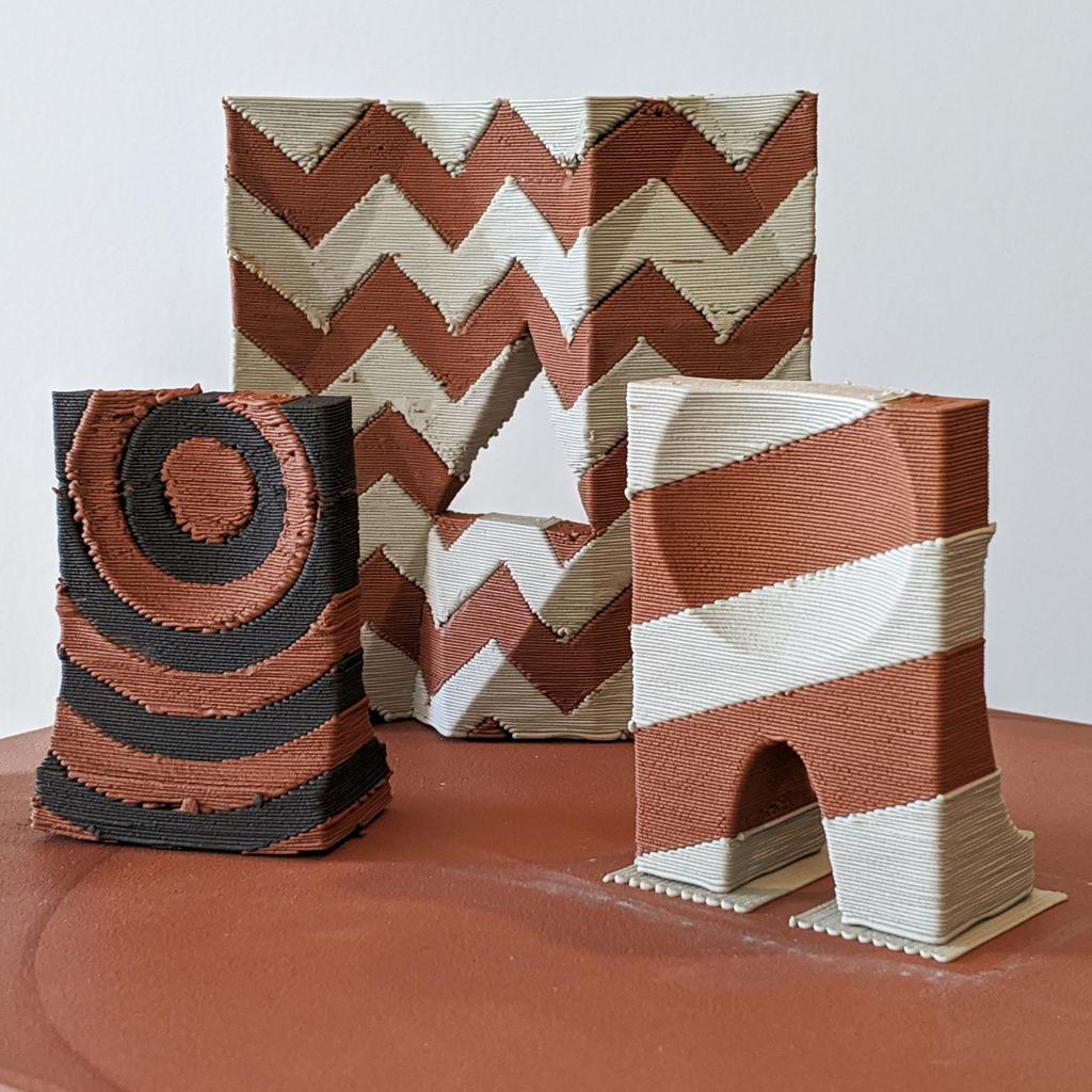 tomlauerman's tweet photo. exploring pattern, structure, material, &amp; rhythm via 3D printing in clay. https://t.co/V0LYIHmL3F