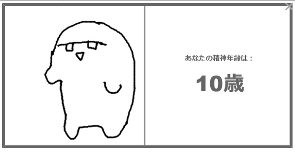 描くことで成長した #落書き精神年齢テスト 