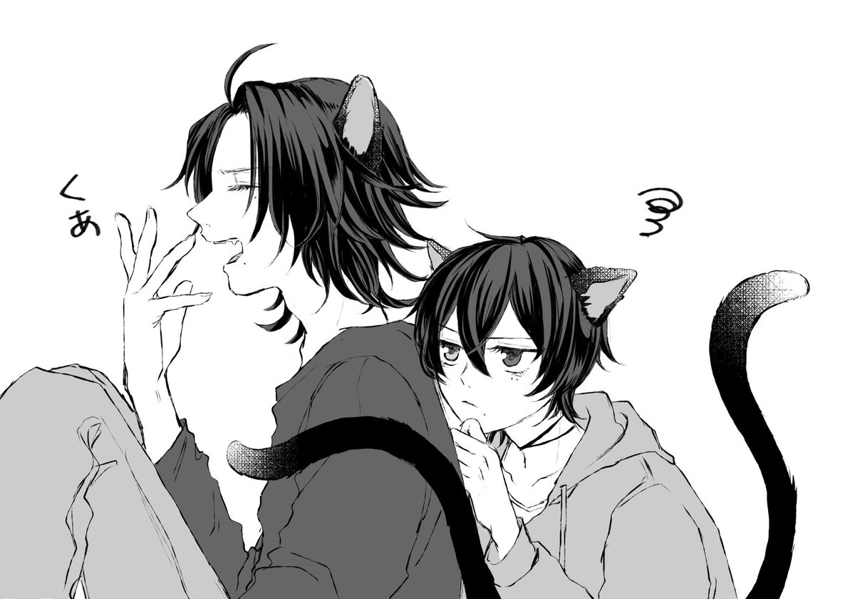 構ってほしい3️⃣ニャン?と
まだ眠い2️⃣ニャン? 