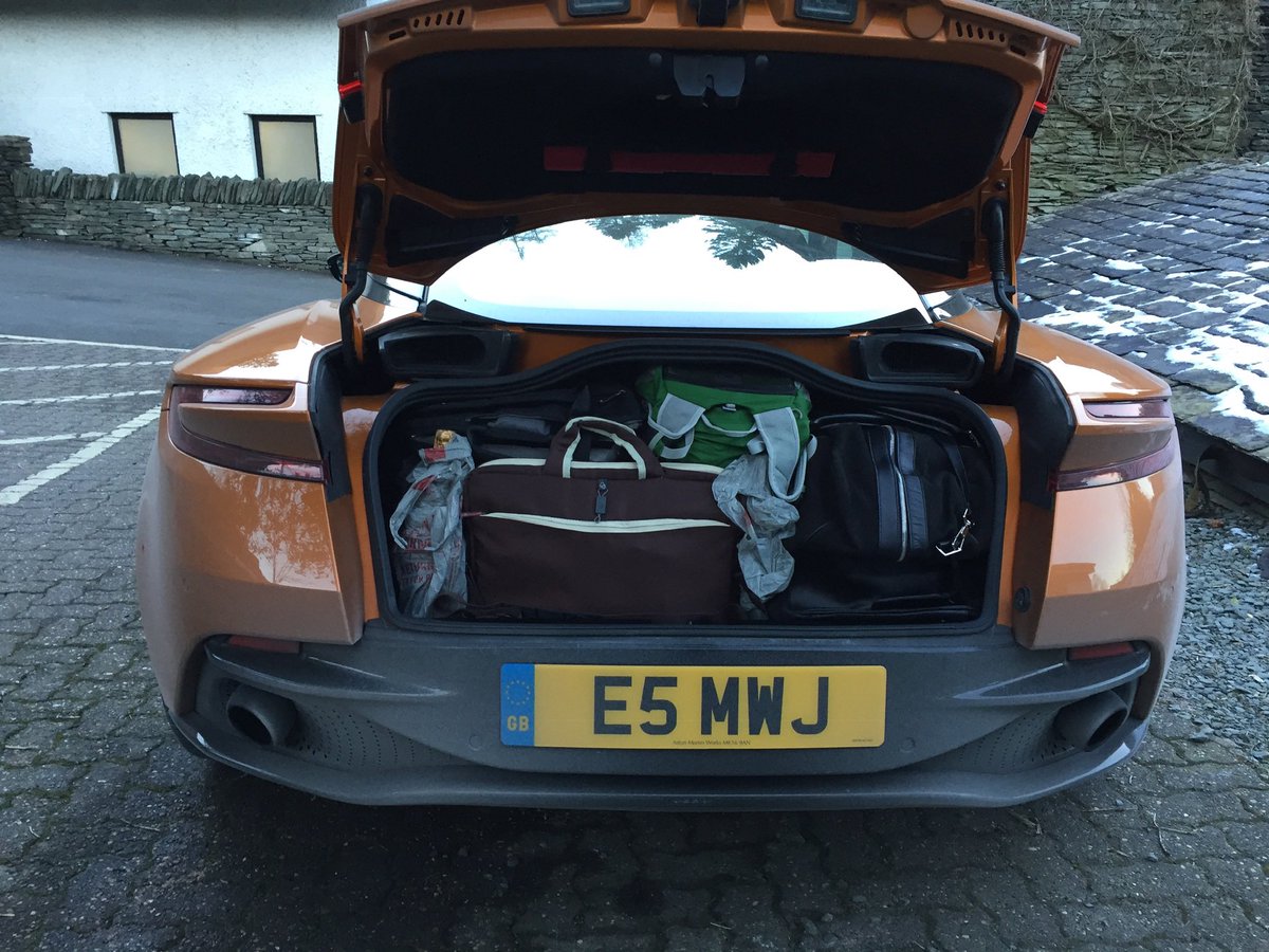 MarkMjames92's tweet photo. @sumpythebaker @AndyatAston A week’s walking trip away to the @lakedistrictnpa in our #DB11. #packedwell #GT https://t.co/gsjz66hPHC