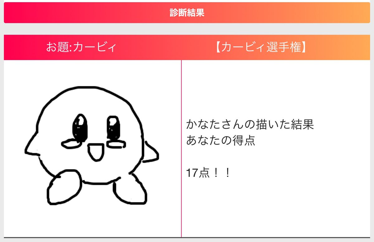 カービィ 書き方