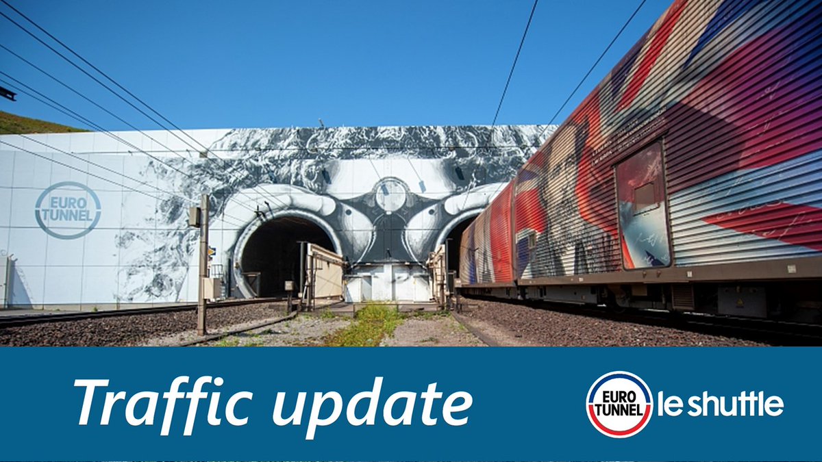 LeShuttle's tweet photo. Travelling from Calais? We are experiencing delays through controls and pre Check-in. Once clear we are running to schedule. For the latest information please check here https://t.co/Wfwis5jx4d #LeShuttleUpdate #Eurotunnel ^JR https://t.co/gUZjQx1Bke