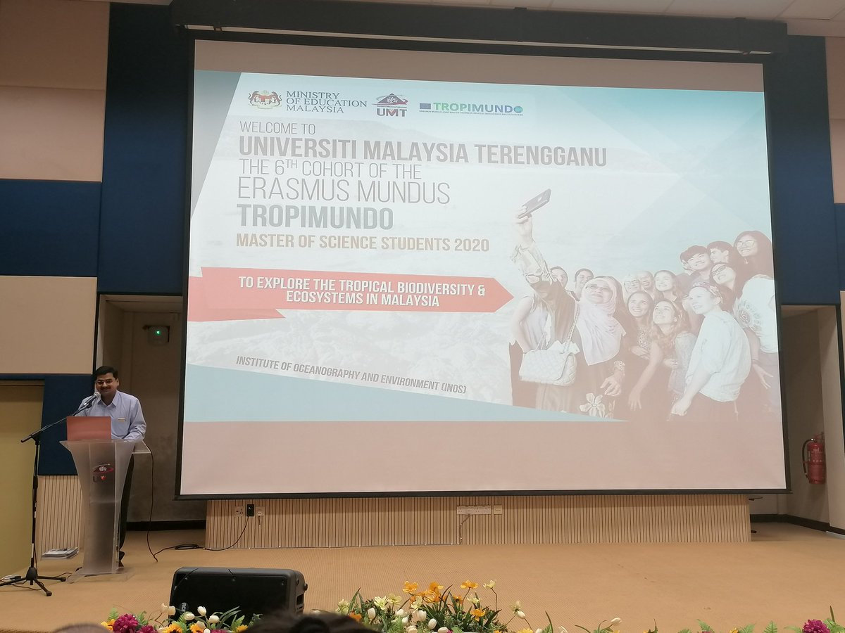 TROPIMUNDO's tweet image. A befitting welcome and orientation by #INOS @UMT_Official for the 6th cohort of @TROPIMUNDO students starting their second semester in Malaysia. #TROPIMUNDO #ErasmusMundus 
@fdahdouh1 @ULBSciences @VUBrussel @BelgiumMalaysia