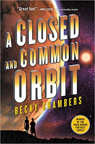 What a treat for  #AYearOfBooks! Becky Chambers, "A Closed and Common Orbit" ( https://amzn.to/39RnqzU ) - second book of her Wayfarers trilogy. Easy-reading space opera, which makes it sound lightweight, but beautifully crafted and hard to put down.