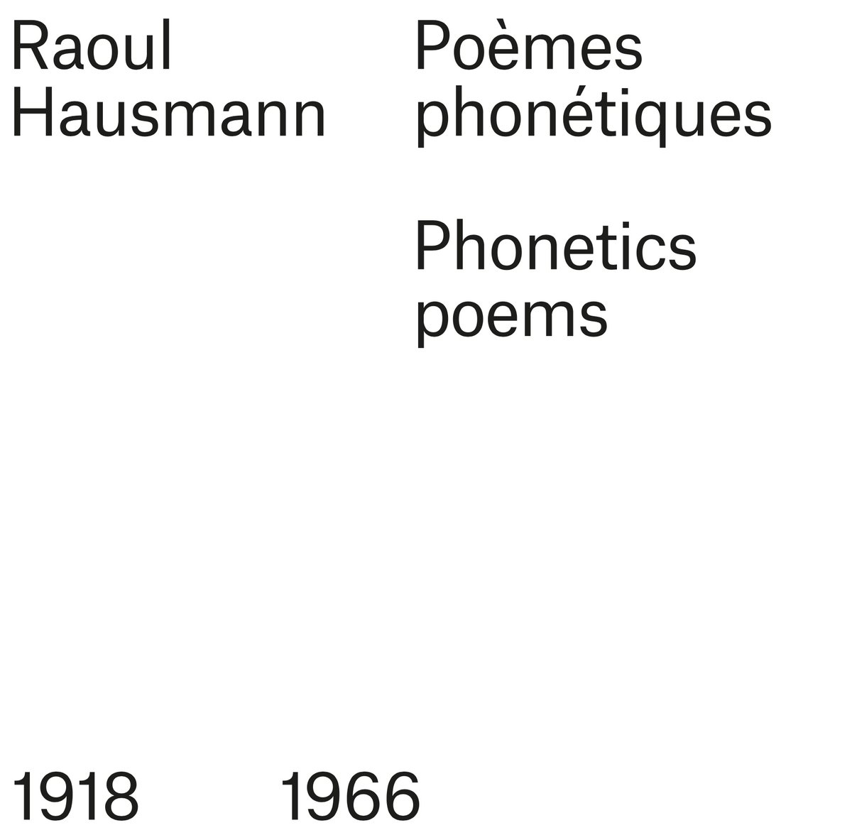 erratummusical's tweet photo. RAOUL HAUSMANN, Poèmes phonétiques, finally available fully for the first time on vinyl !! 40 pages booklet with typescripts and texts. availble now on https://t.co/vayi7OfvBU https://t.co/VNVNLAIWgE