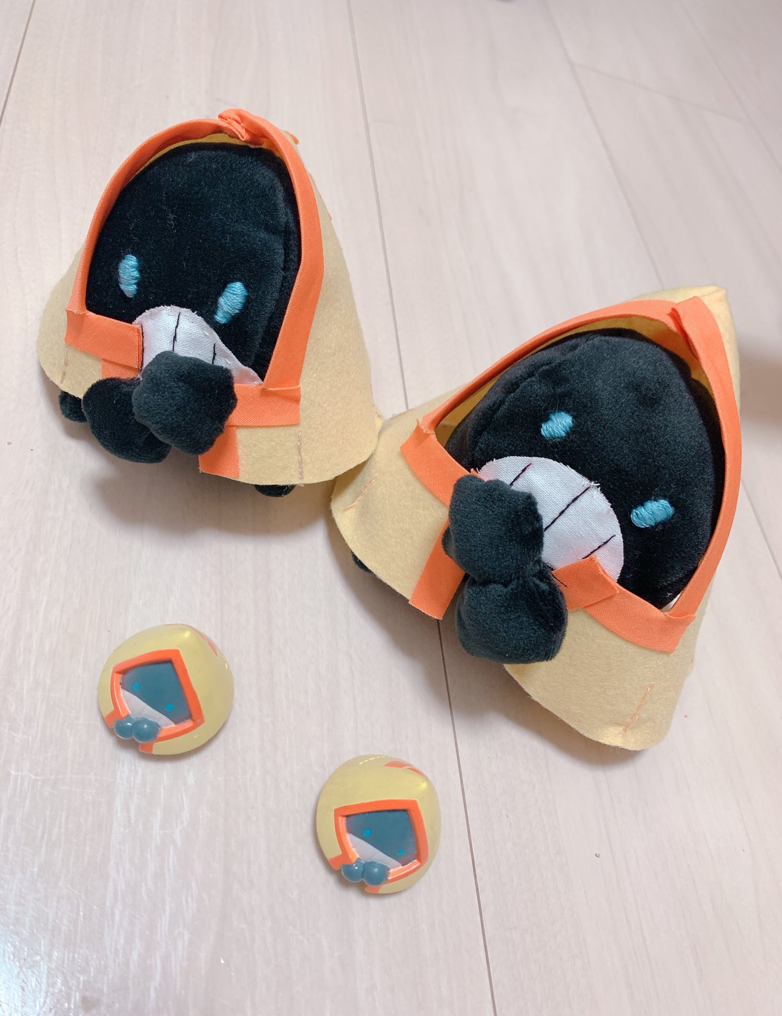 粋がったげんきなハララ ユキワラシのぬいぐるみ作りました W ぬいぐるみが出たこと無かったので 自分だけのユキワラシが出来ました W