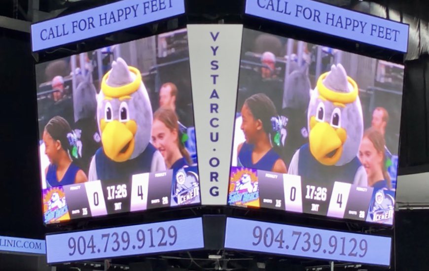melissa_lime's tweet photo. FCA’s Freddie the Falcon was our MVP at last nights @JaxIcemen home game. Thanks to @JaxIcemen for an amazing night!! #FCACulturize https://t.co/0B9yATKk5X