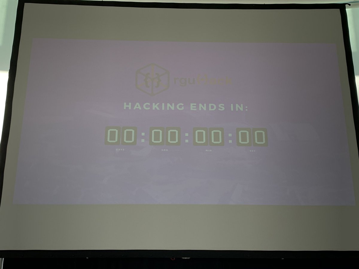 RGUHack's tweet photo. HACKING HAS ENDED AT RGUHACK2020! - Well done hackers, you’ve made it to the end. We can’t wait to hear all about your projects. 😁 #RGUHack2020 https://t.co/A1HYzSI7Ws