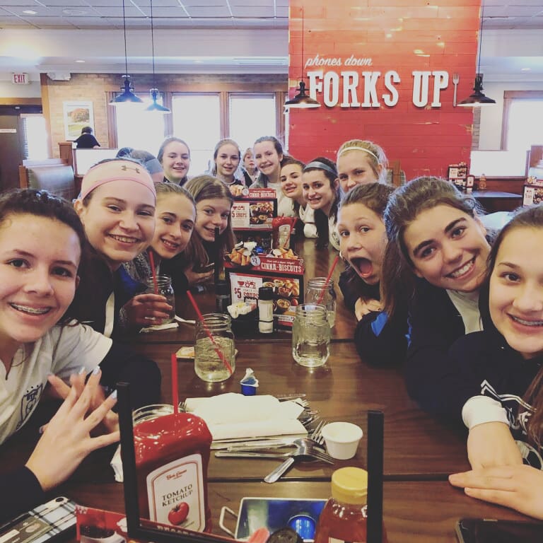 GTFCImpact's tweet image. Some more team bonding and team dinners yesterday with our 06 White and 05 White team down at the Ohio Elite Showcase. #tshirtmaking #teamdinner #gtfcimpact