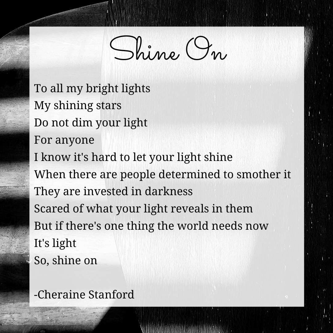 CheraineS's tweet photo. Sometimes I sit to write other things and poetry comes out. #lookforthelight #findthelight https://t.co/sAOn3snoFt