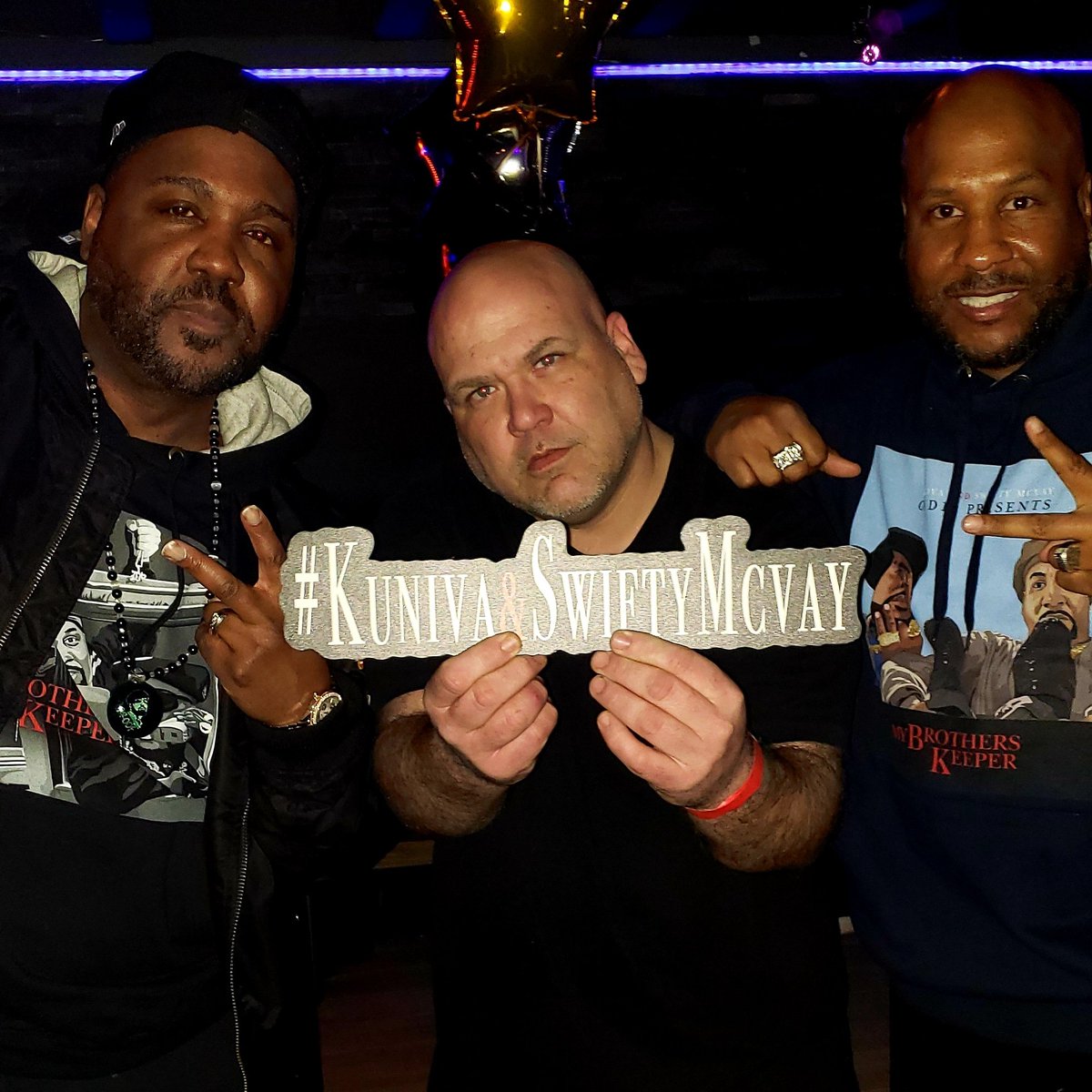 PaulStepp09's tweet photo. @KunivaD12 &amp; @McVayD12 released a banger last night!!! "My brothers keeper" available on all major platforms. Go get your copy asap!!! #kuniva #swiftymcvay #d12 #mybrotherskeeper #outnow https://t.co/e6kWlbzVYq