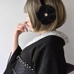 あそ美やでつまみ細工の可愛いイヤーカフが販売開始予定!大人っぽいファッションにぴったりでオススメ!!